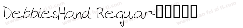 DebbiesHand Regular字体转换